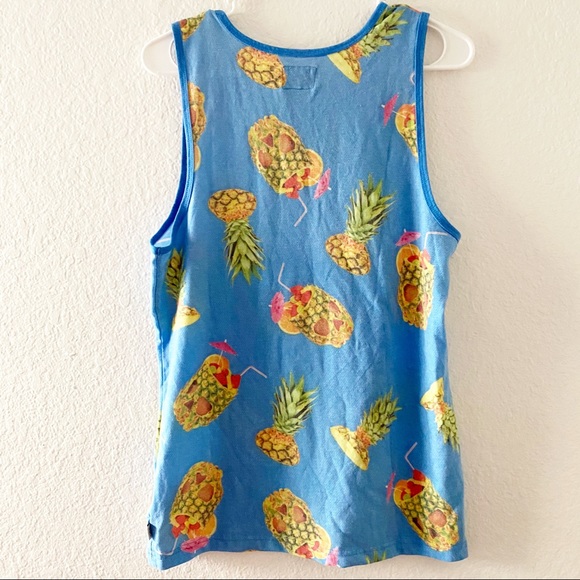 Vans | Drained & Confused Blue Pineapple Tank Top - Picture 2 of 6